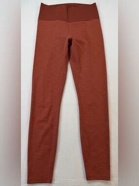 Vuori Lux Ribbed High Rise Leggings in Terracotta Size Small EUC